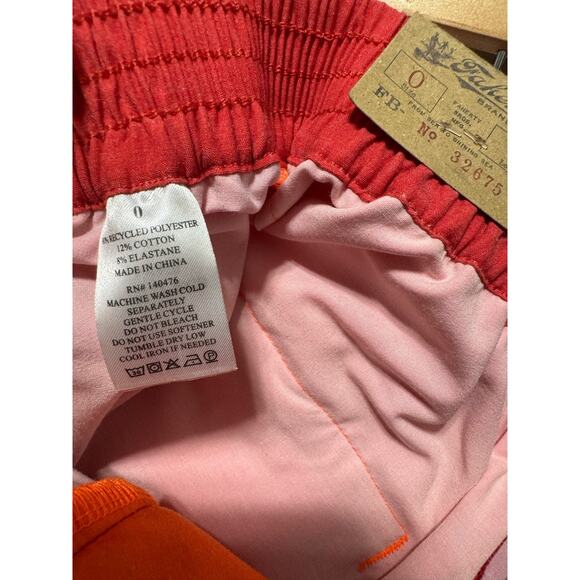 Faherty Colorblock Shorts Size 0 Men's 26" waist NWT - Picture 4 of 6